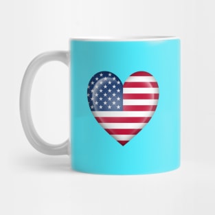 American Heart Flag Mug